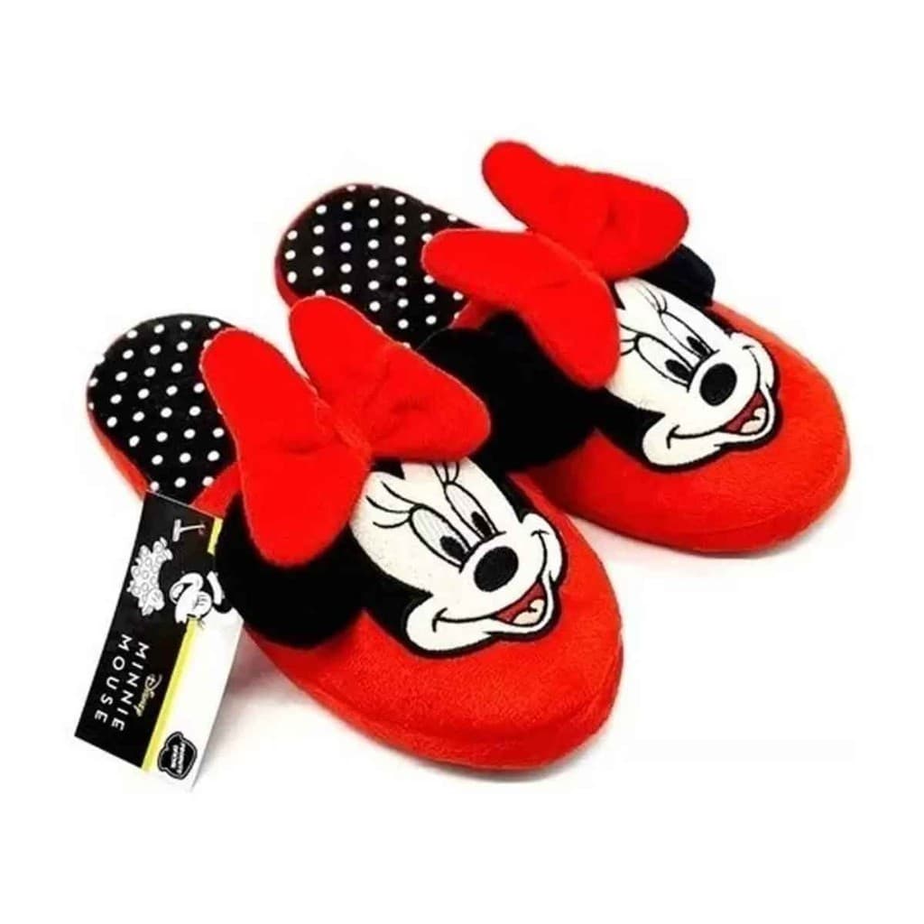 Pantufa Minnie Disney Original Oficial | Zona Criativa | Tamanhos 33 ao 41 Chinelo De Quarto