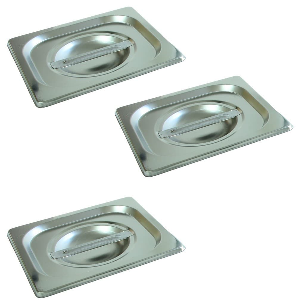 3 Tampas para Cuba Gn 1/6 16,2x17,6 Rechaud Buffet 3256-16-3