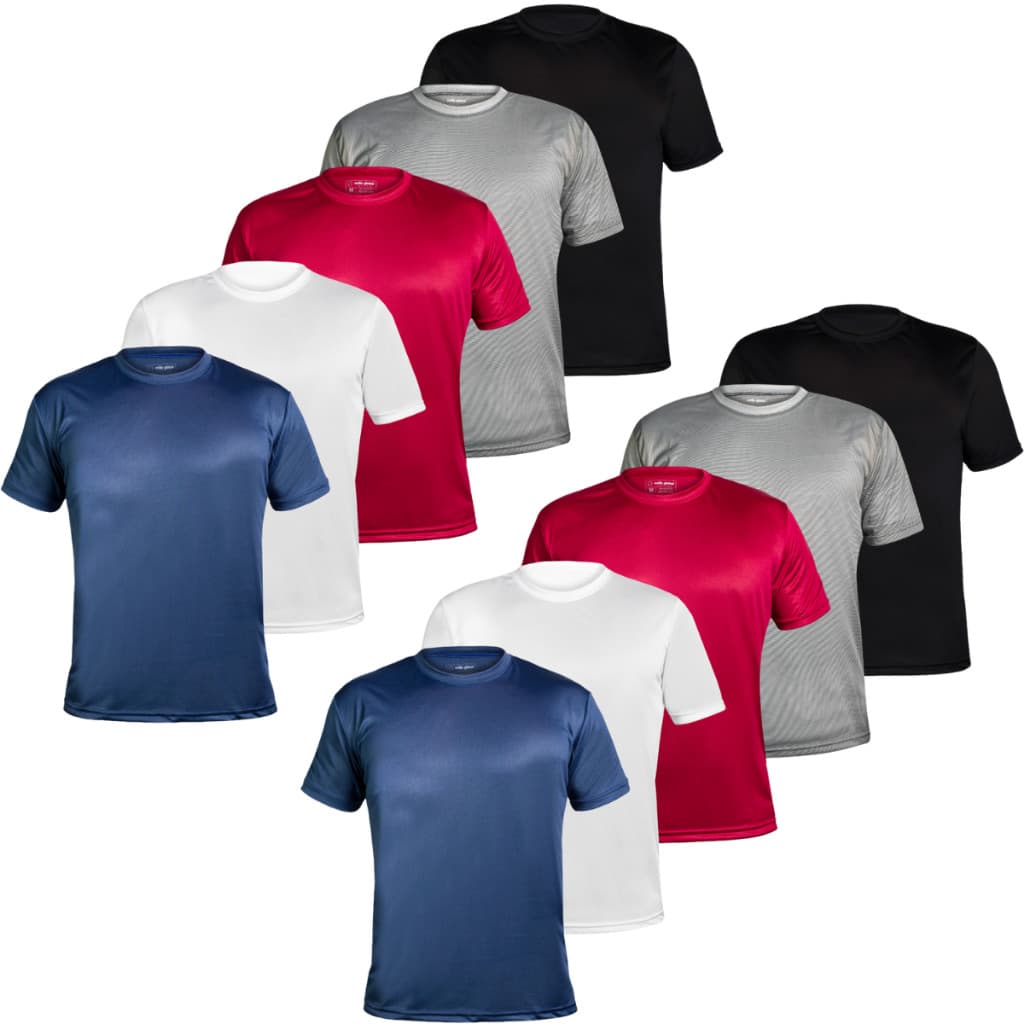 Kit 10 Camisetas Poliéster DryFit Masculina Lisa Academia Corrida Casual Esportes Confortável
