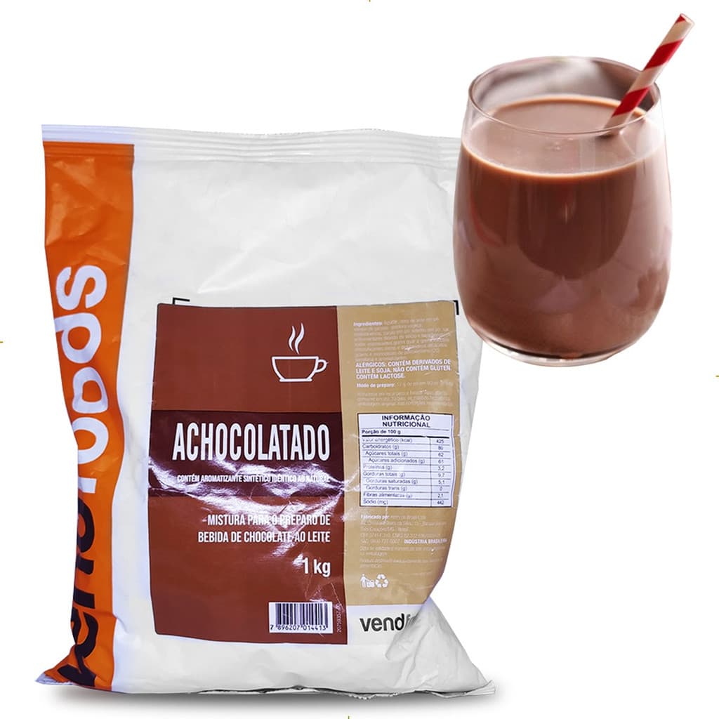 Achocolatado Marcante Sabor Do Chocolate Clássico Em Pó 1kg Vending