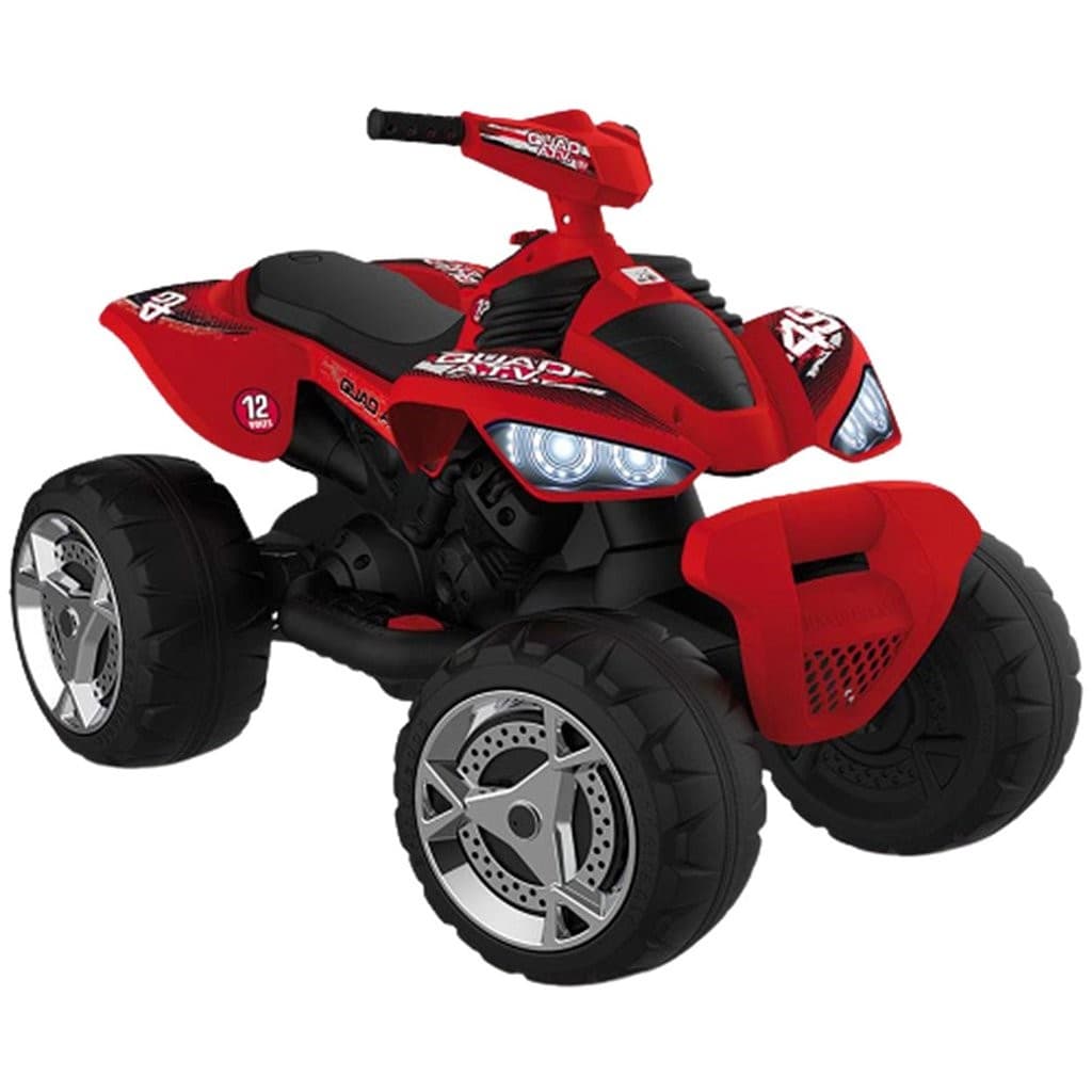 Quadriciclo Infantil Eletrico Bandeirante Vermelho e Preto 12V