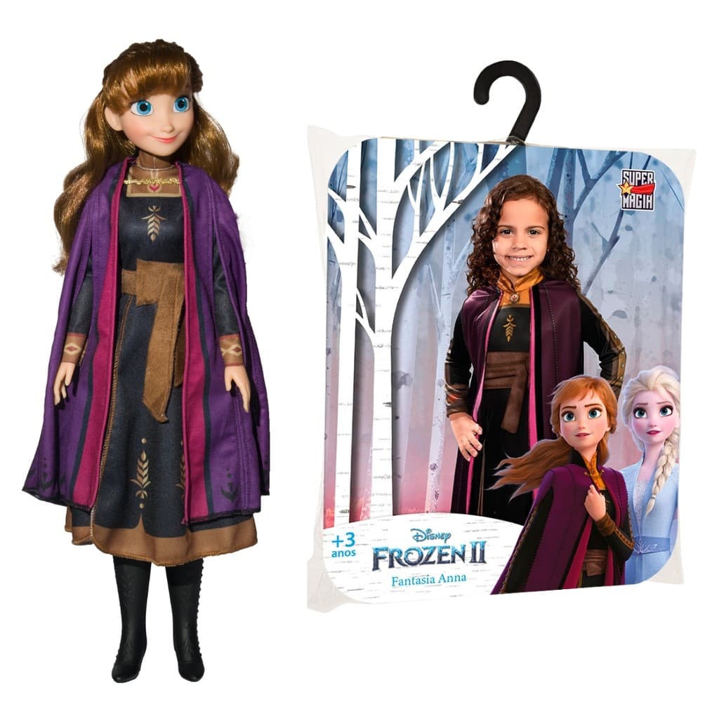 Kit Boneca e Fantasia Anna - Para Meninas, Diversão e Magia!
