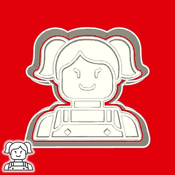Cortador de Biscoito LEGOS - TORSO E CABEÇA