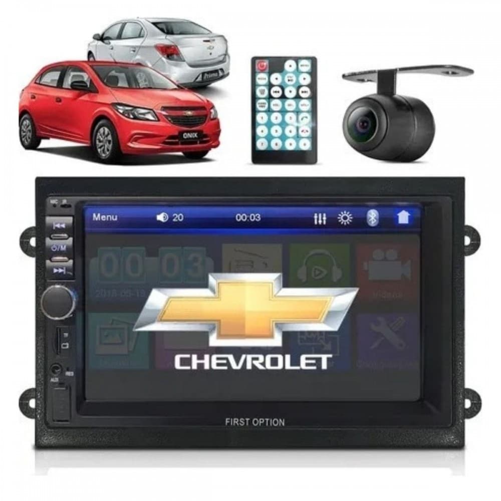 Central Multimídia Onix Joy Câmera Ré Bluetooth Espelhamento