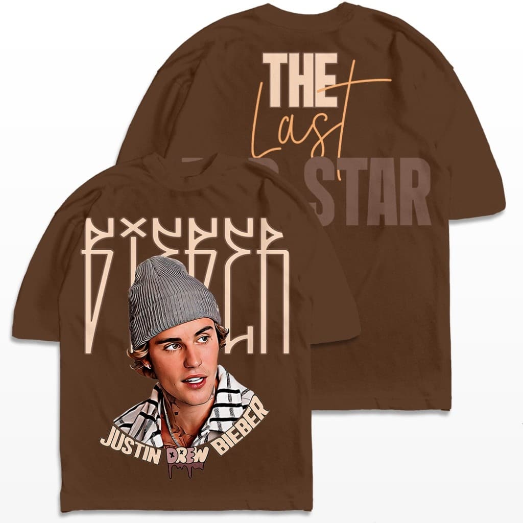 Camiseta Oversized Justin Bieber Drew Cantor Pop Star Streetwear Camisa Unissex
