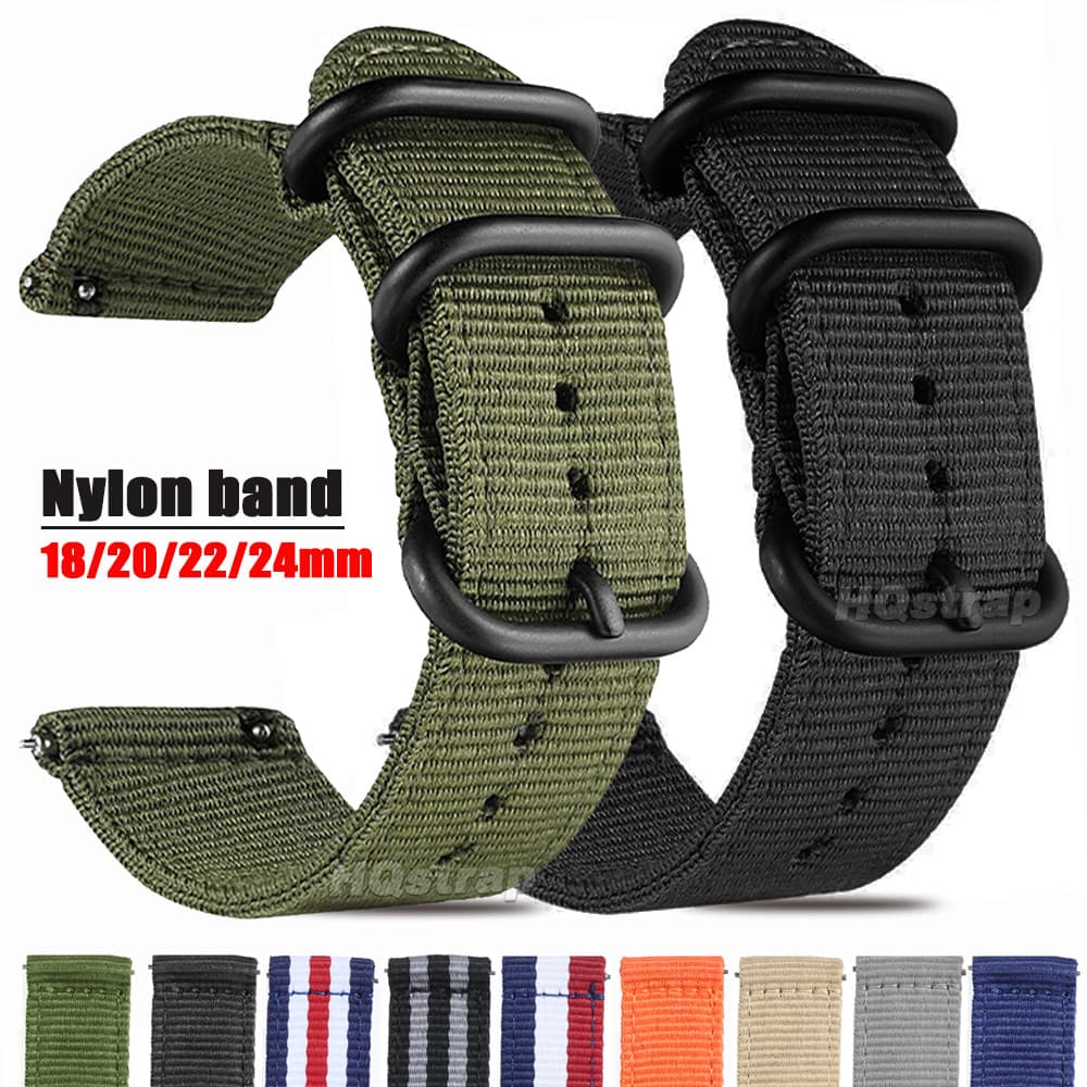 Pulseira Esportiva De Nylon Tecido 18mm 24mm 22mm 20mm , De Substituição Universal , Liberação Rápida