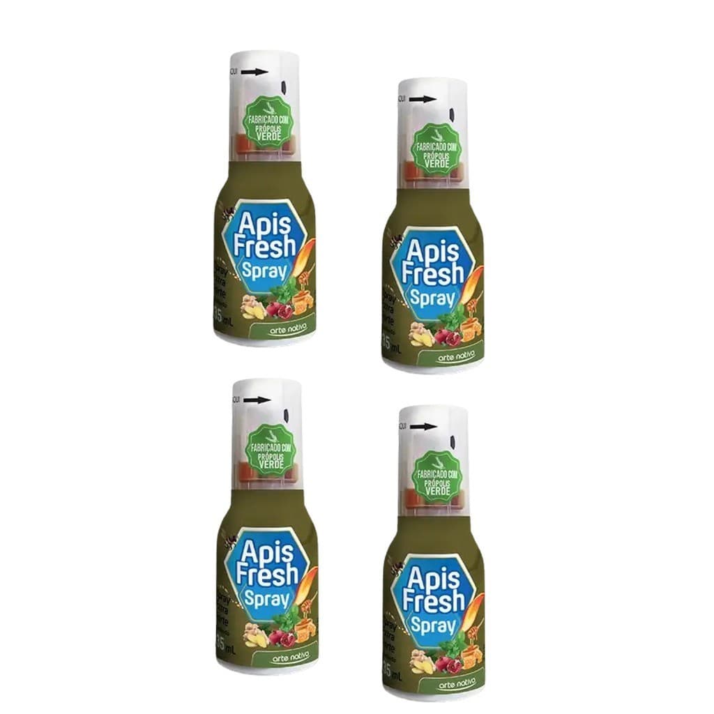 Kit 4 Spray Própolis Extra Forte 35ml - Apis Fresh