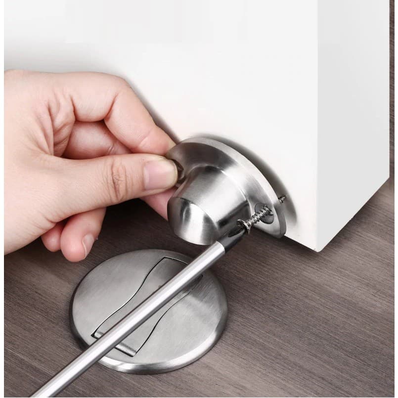 Kit 09 Trava Porta Fixador Prendedor Invisível Ímã Magnético