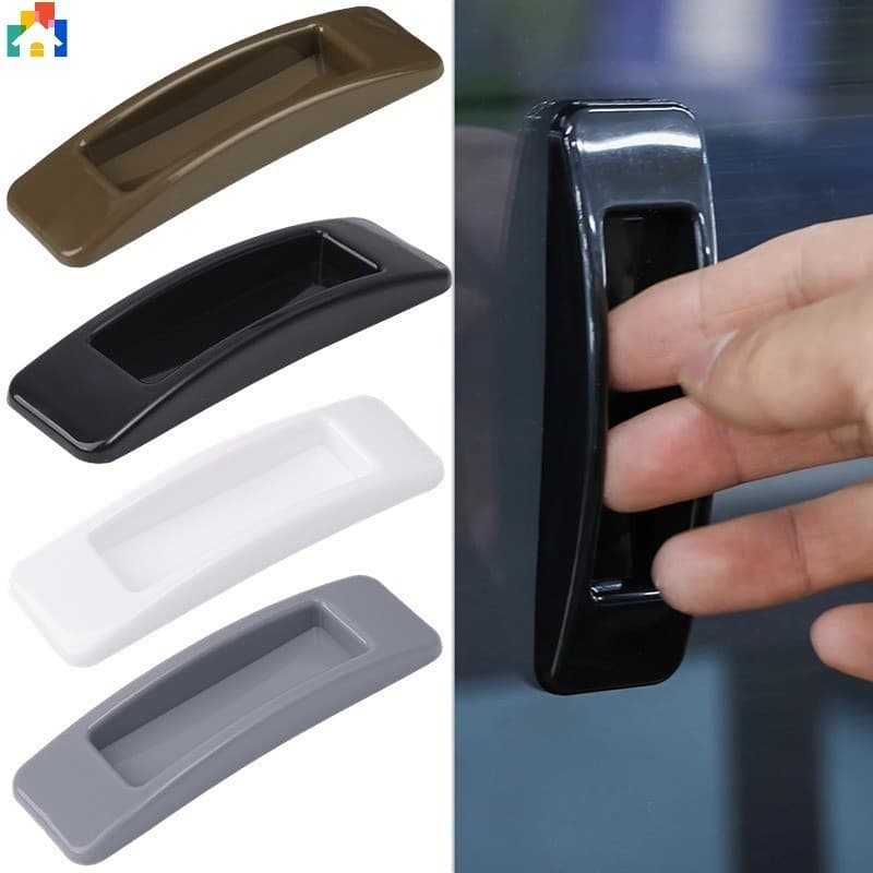 1/4Sets Puxadores Autoadesivos Para Portas De Plástico Janelas De Armários Ferramenta Auxiliar De Ferragens Refrigeradores
