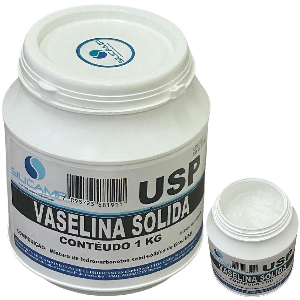 Vaselina Solida Farmacêutica Usp Pura Sem Cheiro Branca 1 Kg