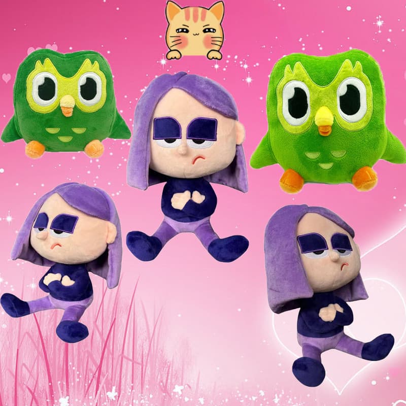 Duolingo Lily Boneca De Pelúcia Verde Recheada Com Animais Para Dar Às Namoradas Das Crianças Presentes De