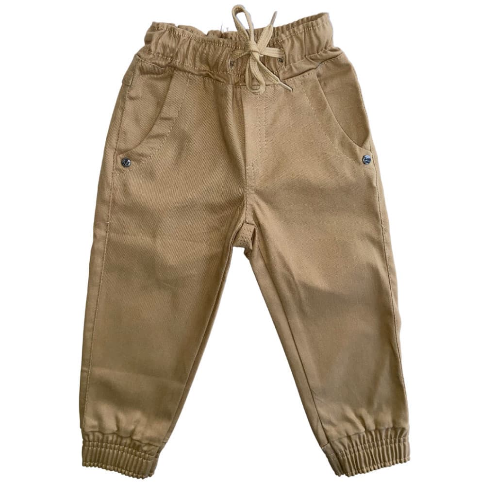 Calça Jogger Juvenil Infantil Sarja Cargo Punho