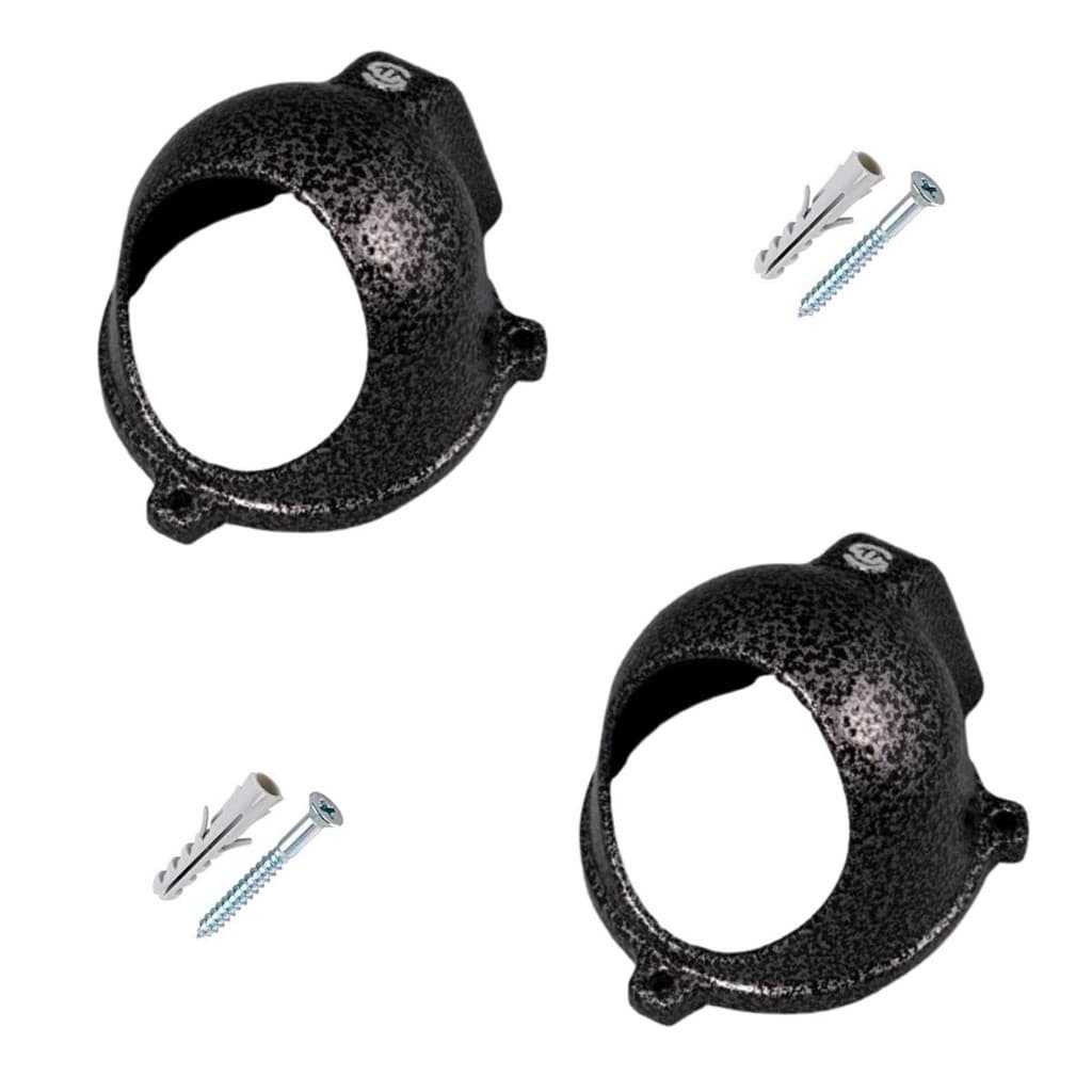 Kit Com 2 Case Grade de Proteção Para Câmera Dome Cor Cinza