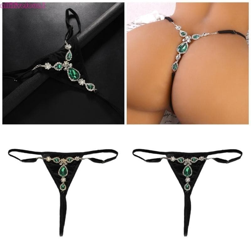 allilivefoua1 Corrente Gota D Feminina G-String T Back Briefs Pantie Intimates