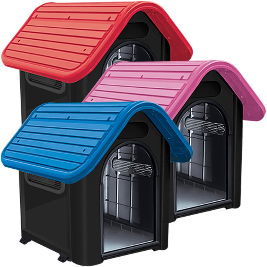 Casinha Casa Cães Cachorro Plástico Protege Frio Design Moderno E Charmoso Dog Home N2 Mec Pet