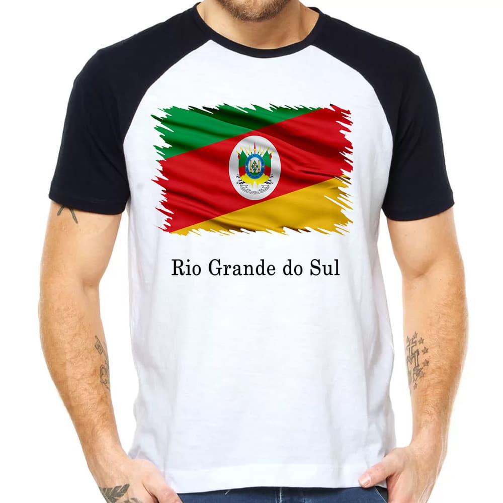 Camiseta Rio Grande do Sul bandeira estado
