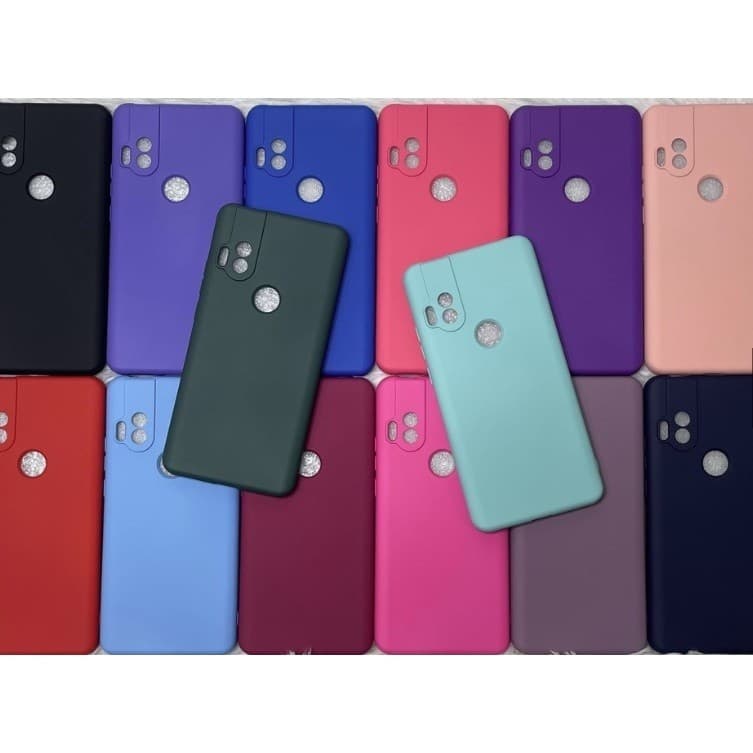 Capa Capinha Case Moto Motorola One Hyper Silicone Aveludado Protetora Colorido