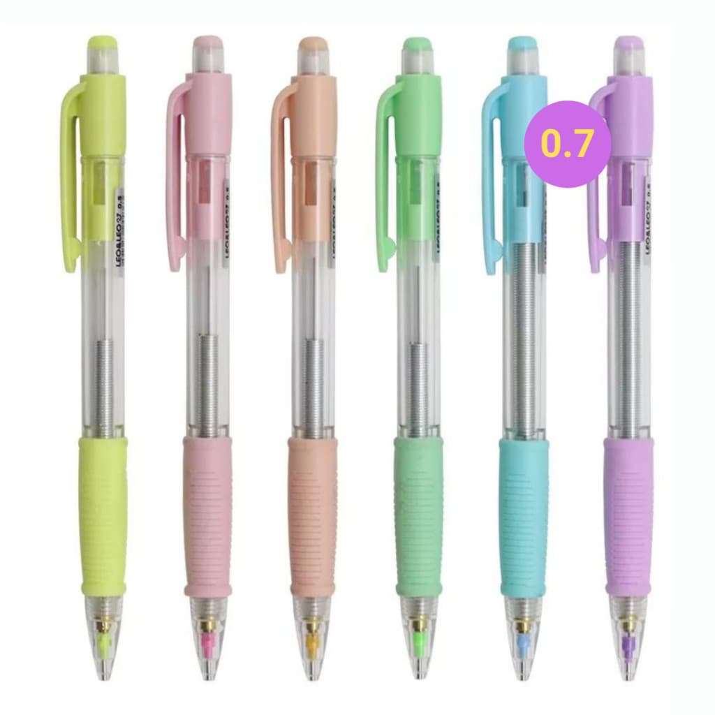 Lapiseira Shake 0,7mm Tom Pastel com Borracha Leo&Leo