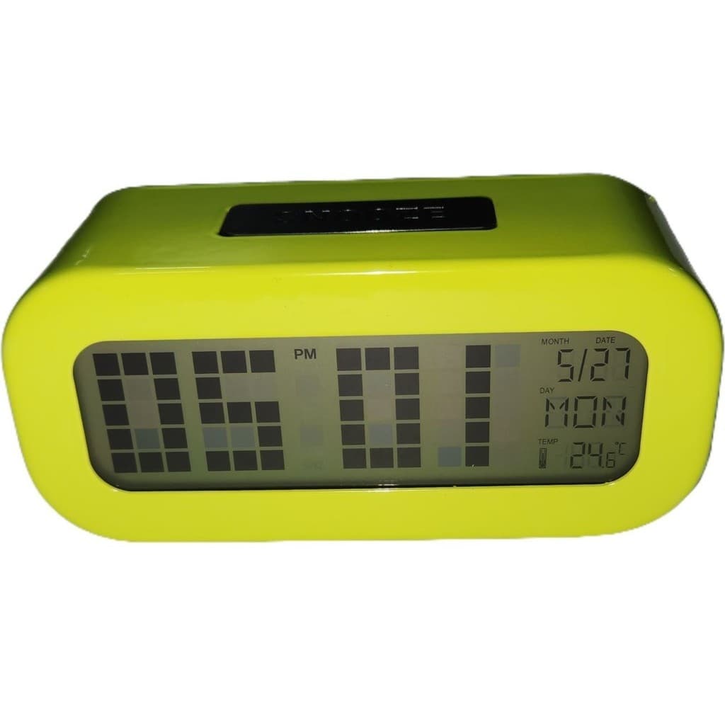 Relógio Despertador Digital Daewoo Termômetro DCD-24G Verde