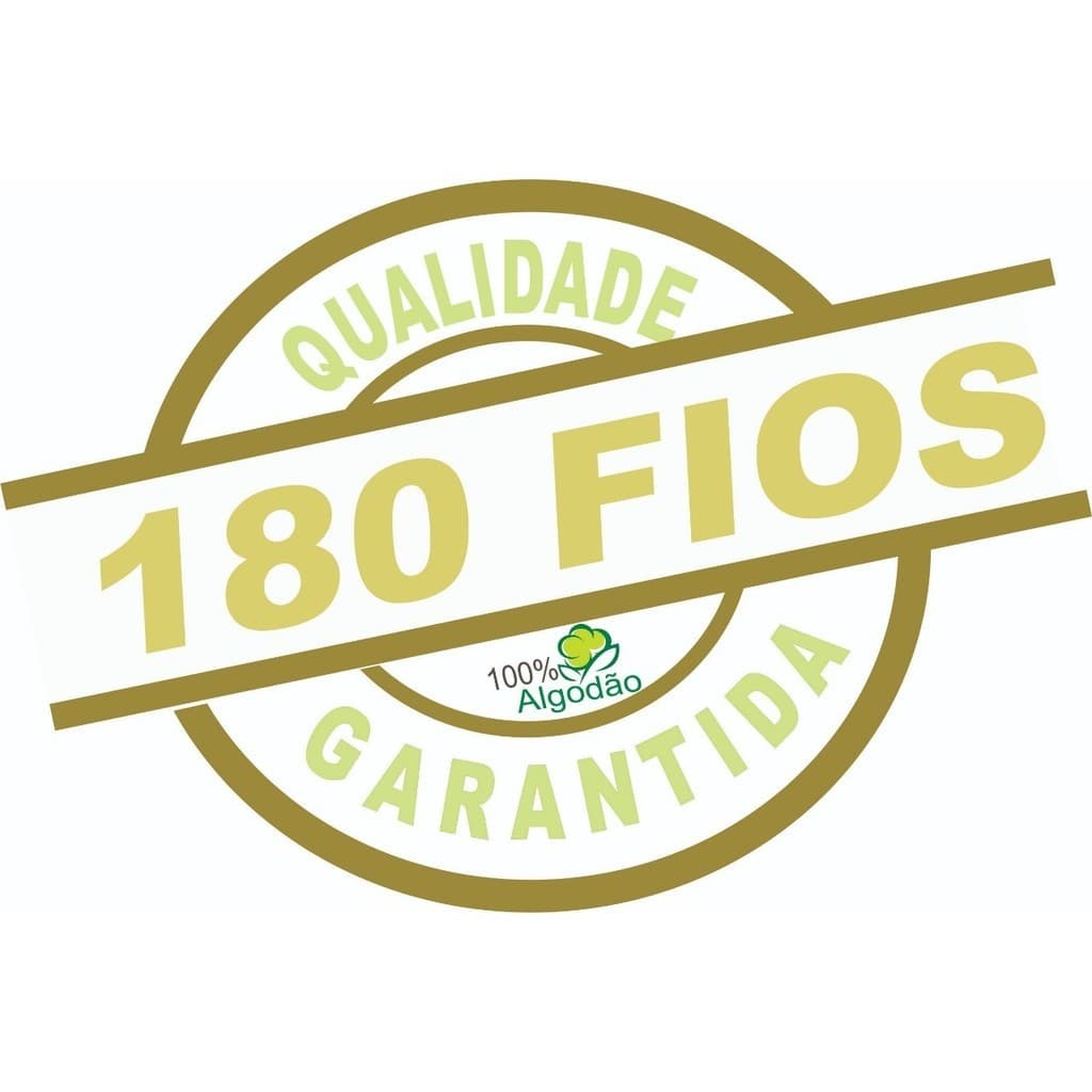 Jogo Lençol 4 Peças Cama Viúva 1,88mx1,28mx25cm 100% Algodão 180 Fios Geométrico Cáqui