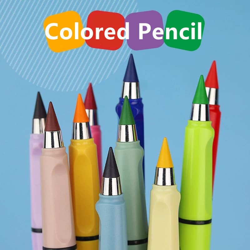 Lápis infinito Colorido / lápis Ilimitado/Lápis Eterno Infinito/lapis eterno/lápis de escrita eterna/lápis eterno/Lápis de escrita eterna Criatividade papelaria
