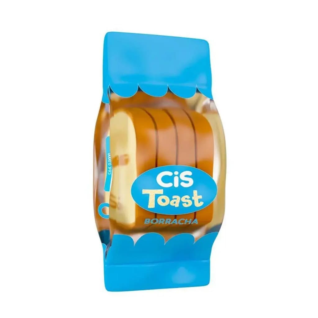 Borracha Pão Toast com 4 unidades - CIS