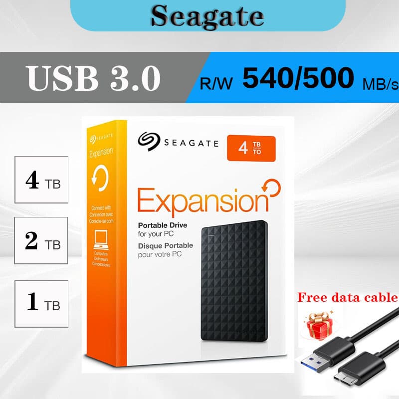 HD Externo  Portable 1TB 2TB 4TB Disco rígido externo  Usb 3.0 Unidade De Disco Rígido Externo 2tb  Hard Drive