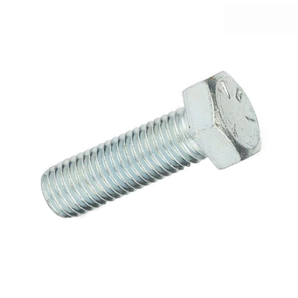 Kit 50 Parafusos Sextavado Bitola Espessura M4/ M5/ M6 ou M8 Zincado Branco