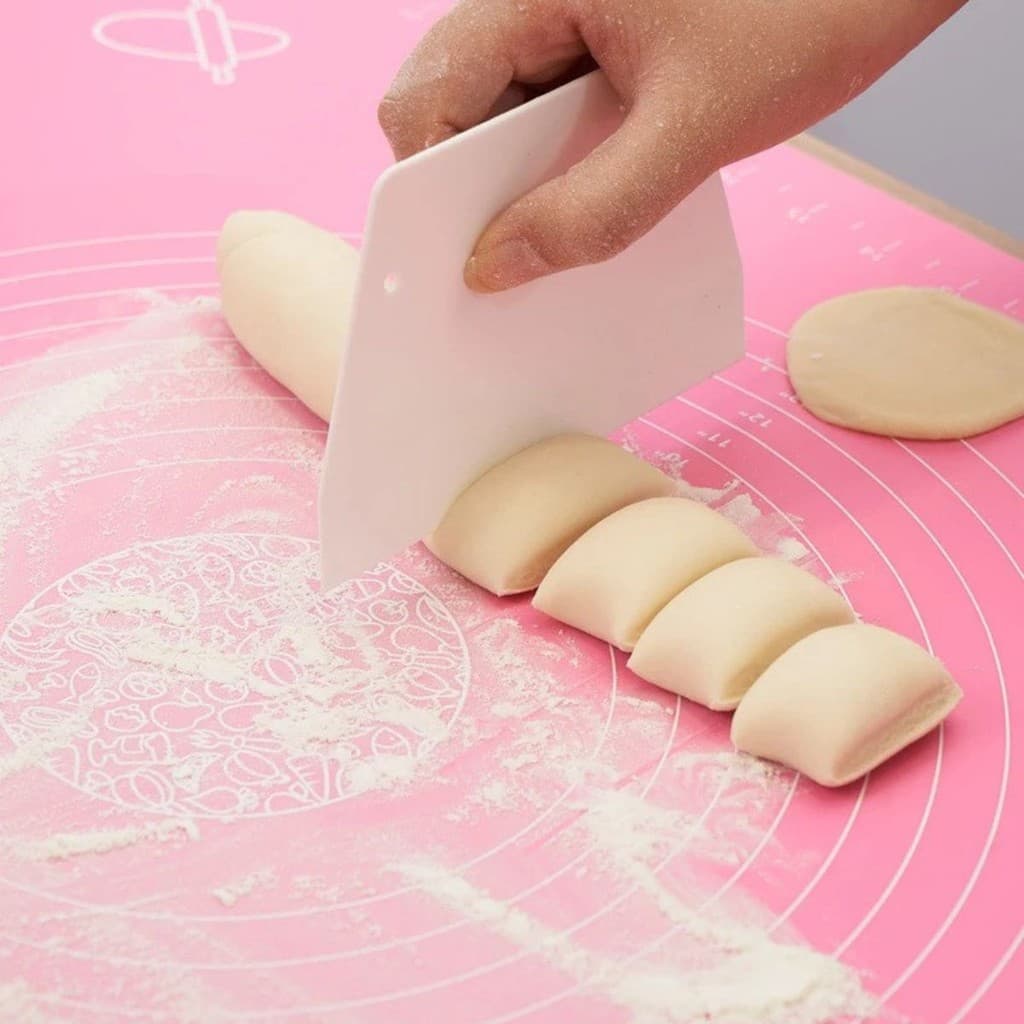 Tapete de Confeiteiro Silicone 50x40cm Abrir Massas Prático Pasta Americana Resistente
