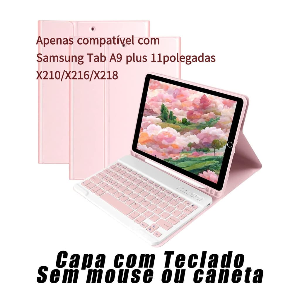 capa para tablet com teclado Samsung Galaxy Tab A9 plus 11polegadas X210/X216/X218