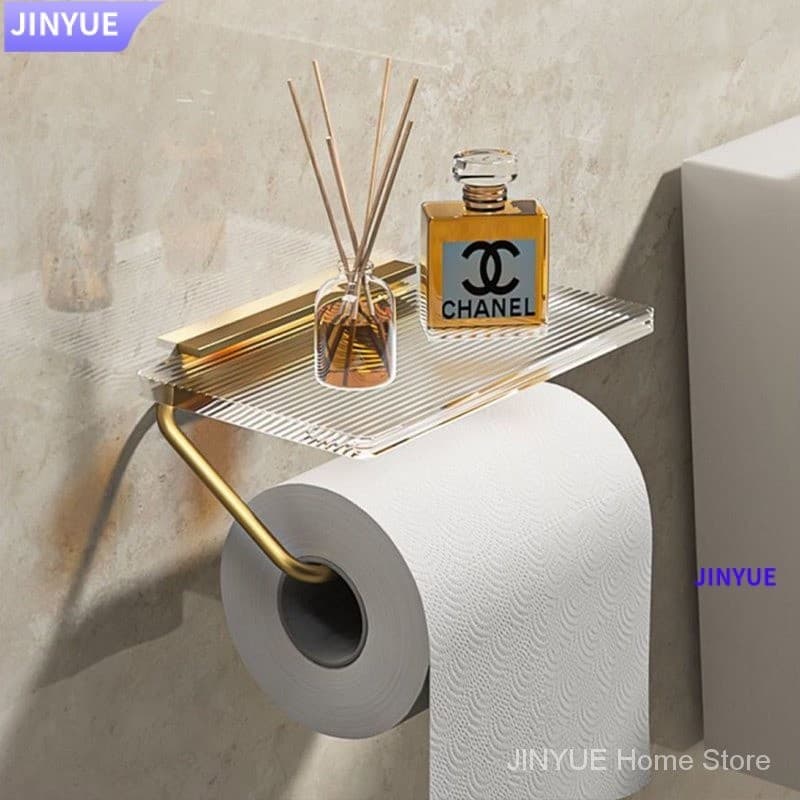 O BOTHOom Suporte De Papel Higiênico De Parede De Acrílico Suporte De Papel Higiênico