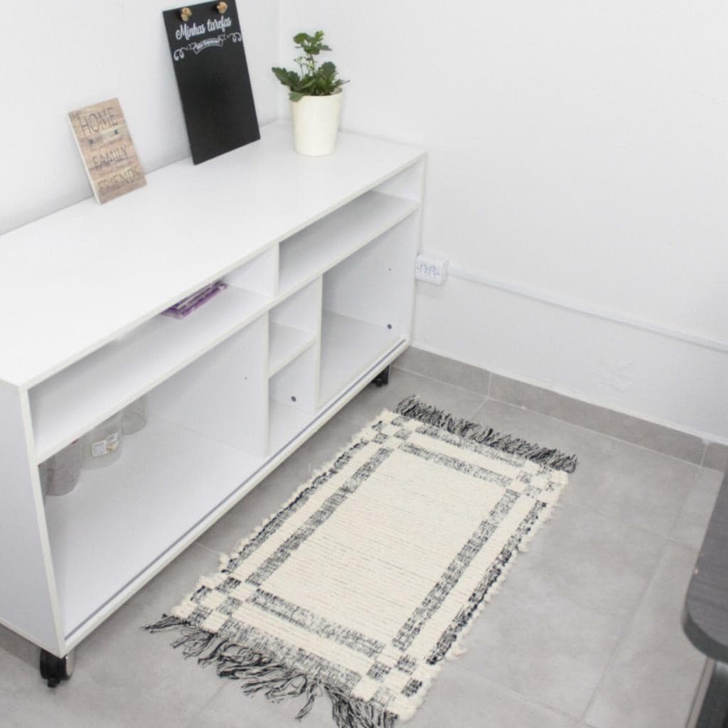 Tapete para banheiro dupla face 50x70 cm em algodão
