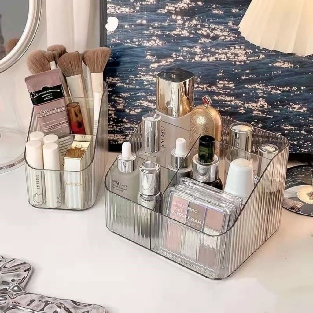 Maquiagem Avançada Escova Caixa De Armazenamento Batom Acrílico Produtos De Cuidados Com A Pele Table Top Dressing Table Top Pen Holder Box Storage Shelf