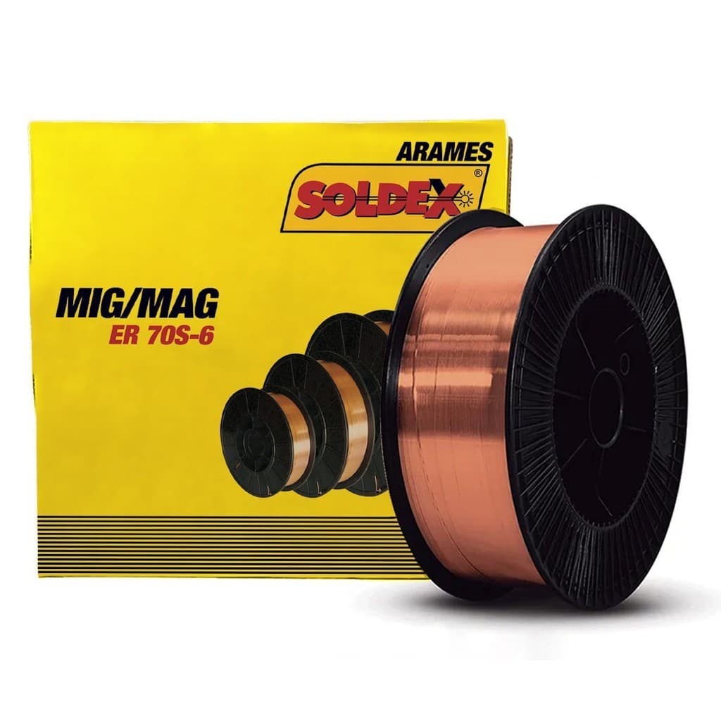 Arame Solda MIG ER70S-6 0,80mm Rolo 15kg Capa-Capa Soldex