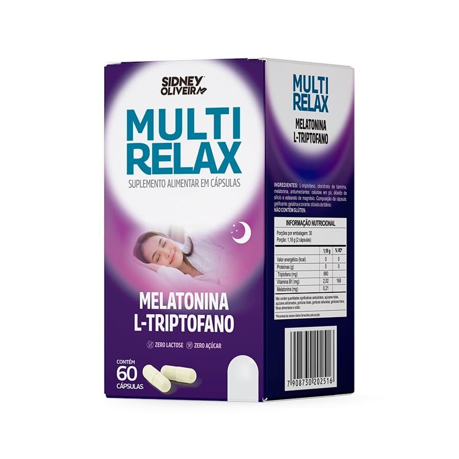 MELATONINA+TRIPTOFANO+VITAMINA B1 MULTI RELAX 60 CAPSULAS