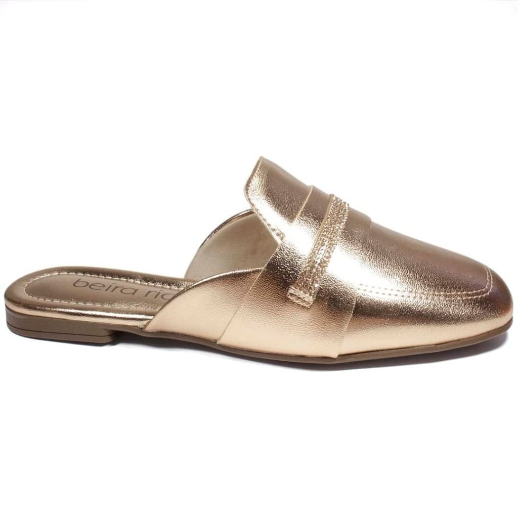 Mule Beira Rio Metalizado Premium Feminino 4323.103