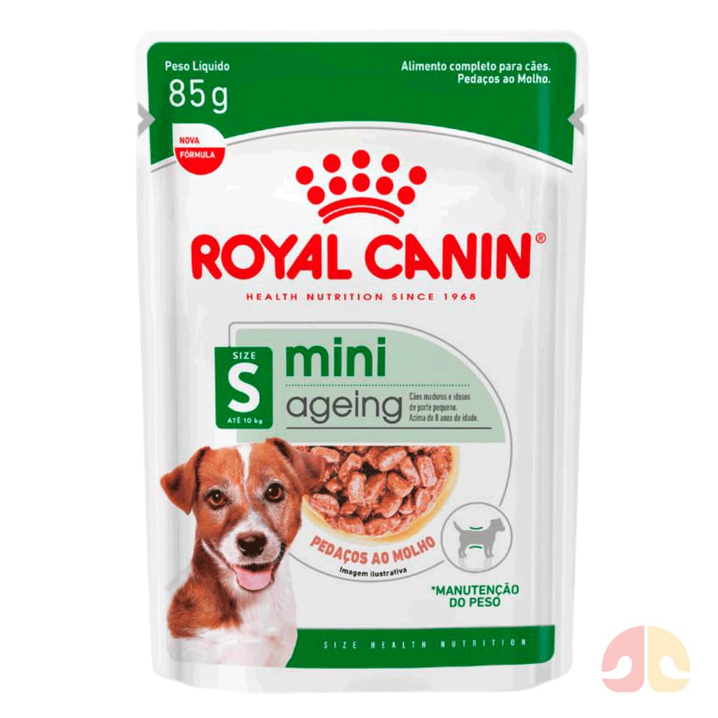Ração Úmida Sachê Royal Canin Mini Ageing 12+ para Cães Idosos de Raças Mini 85g