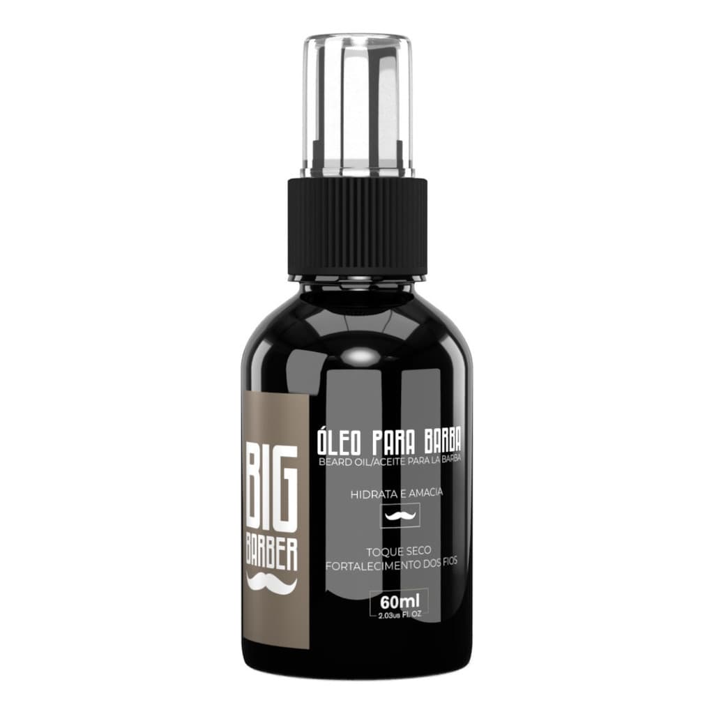 Óleo Barba Big Barber 60ml Hidratação Brilho Maciez