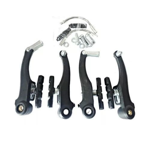 Freio V-Brake de Aço Revestido em Nylon com Sapata Orbital – Potência e Controle para sua Bike!