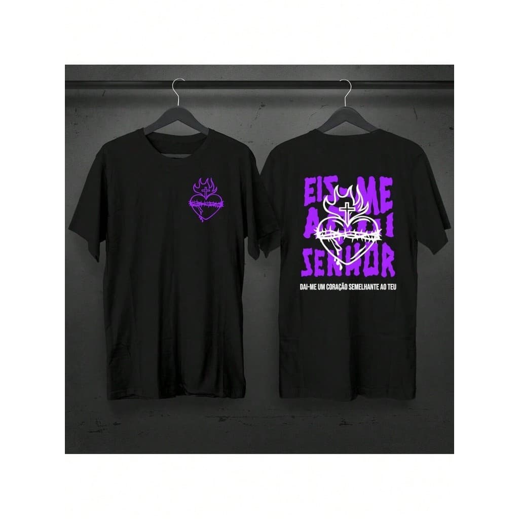 Camiseta Camisa Eis-me aqui Senhor moda com qualidade exclusiva algodao   envio imediato 24h Envio imediato Envio em