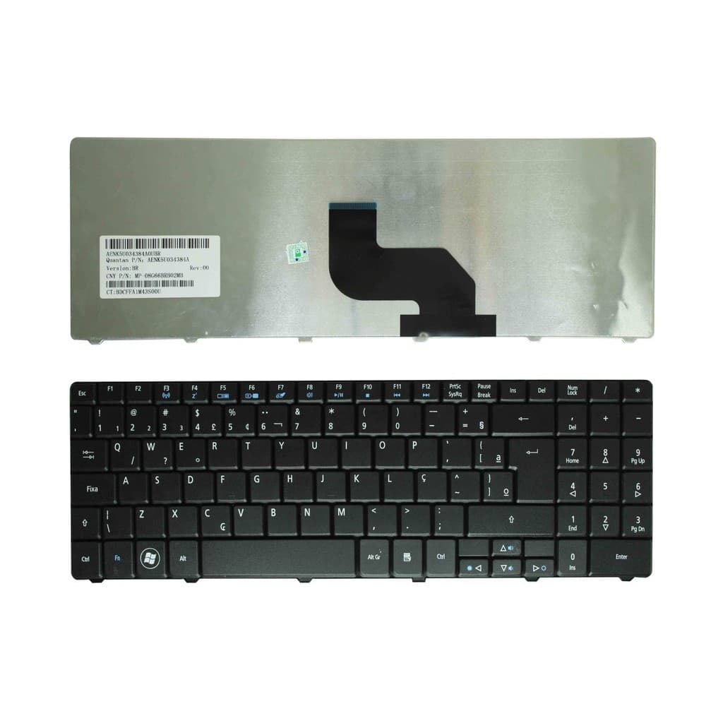 TECLADO ACER 5516/5517/5532/5534/5732Z EMACHINE E525 E625 E725 G525 G625 G725(15 POL.)
