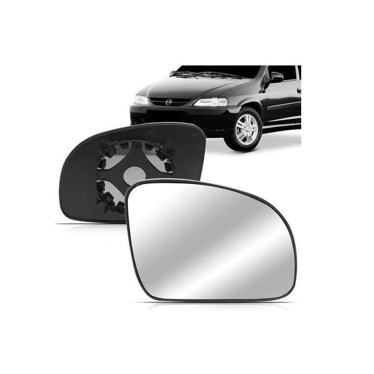 Subconjunto Espelho Vidro Retrovisor Lente Base Chevrolet GM Celta 2001 2002 2003 2004 2005 2006