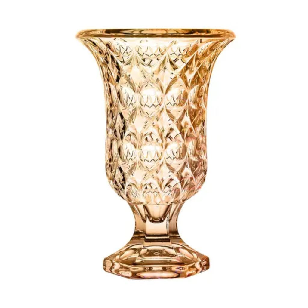 Vaso Decoração Cristal Vidro Grosso Primeira Linha Taça
