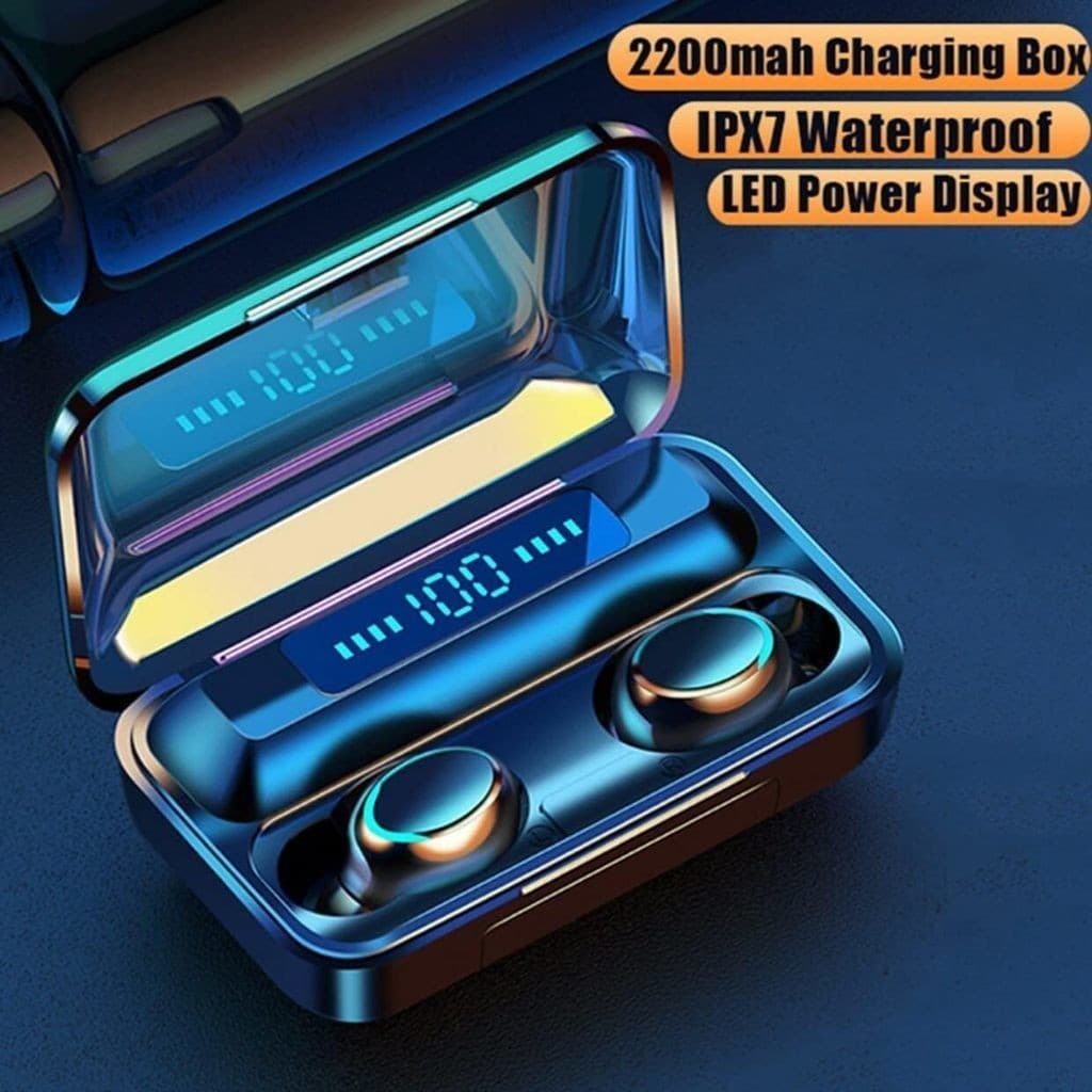 Fone De Ouvido Bluetooth M25 M10 F9-5 V5.3 Sem Fio TWS Power Bank Display LED Microfone Original