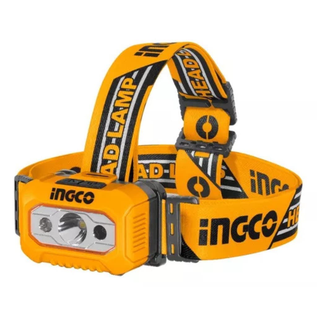 LANTERNA PARA CABECA INGCO 100/200 LUMENS COM BATERIA ALCALINA 3AAA