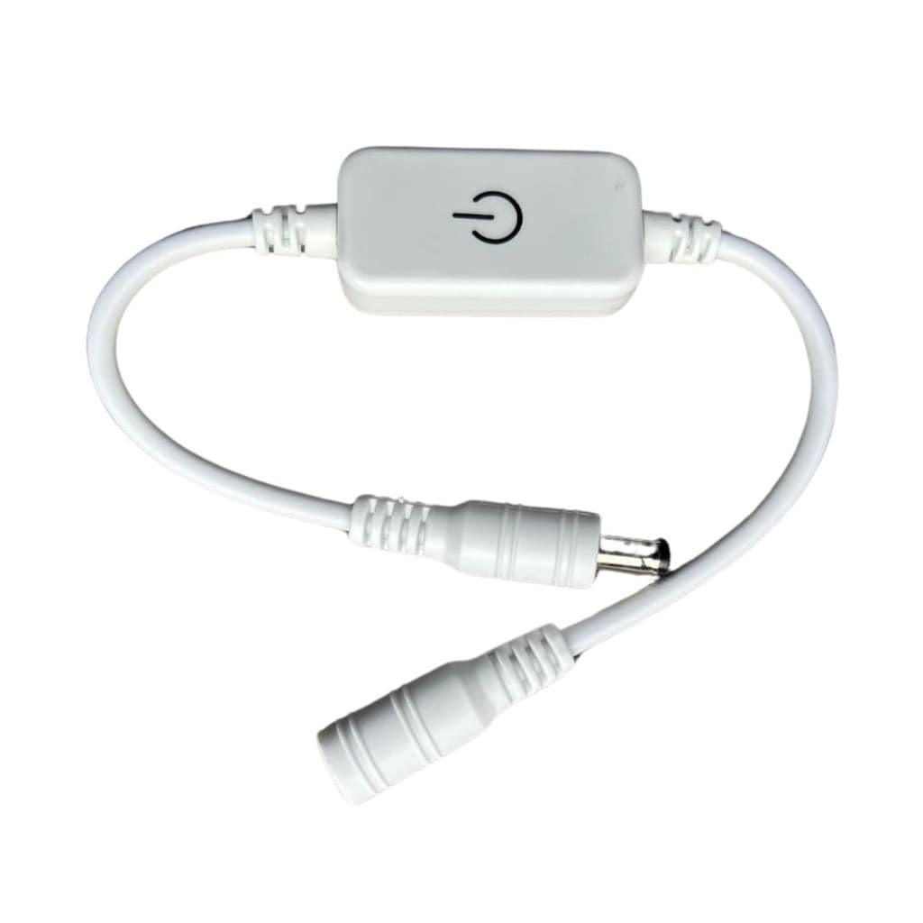 Dimmer Touch para Fita LED 12V 24V com Conector P4 Branco 1 Unidade