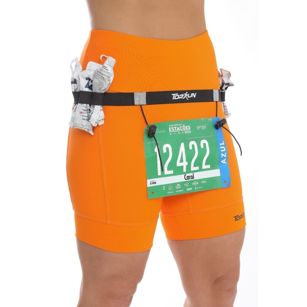 Cinto Porta Número Espaço para Gel Toprun treino corrida