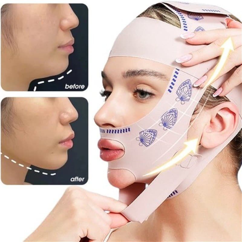 Facial Shaping Mask – Instant Lifting and Face Definition, Melhora As Dobras Nasolabiais , Levanta Os Músculos Da Maçã