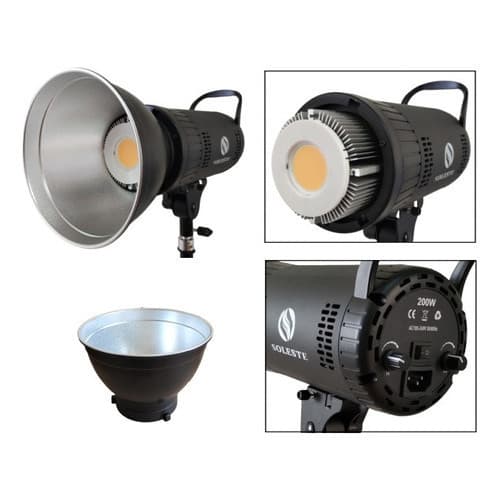 Iluminador Luz Contínua Soleste Mz200d Misto Super Potente L