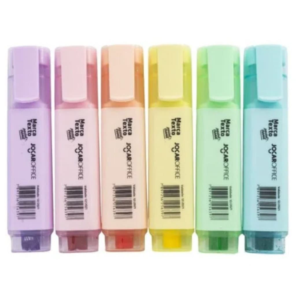 CANETA MARCA TEXTO TOM PASTEL TREND PONTA CHANFRADA 1 UN - LEONORA